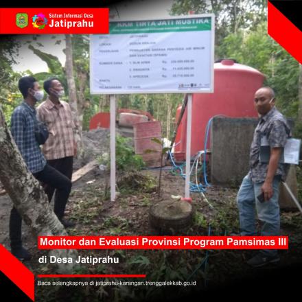 MONEV PROVINSI PROGRAM PAMSIMAS III TAHUN 2021 DESA JATIPRAHU